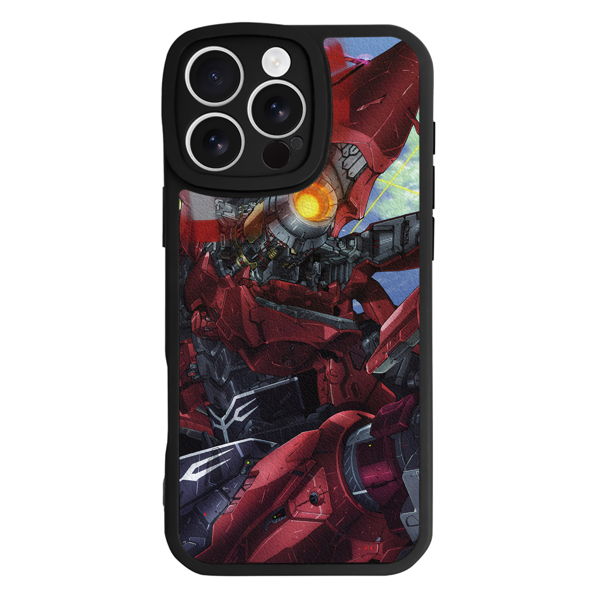 （画像用） 機動戦士ガンダム Mobile Suit Gundam 【iPhone 16シリーズ対応】シリコンスマホケース（レザー調） 材質：シリコン